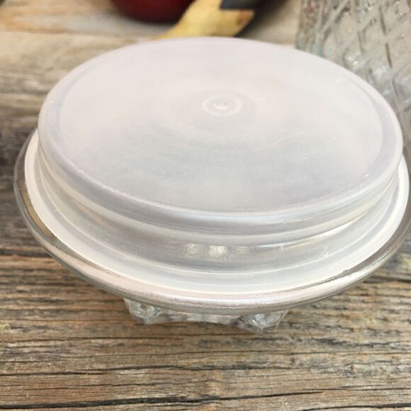 Textured Patterned Glass Rectangular Canister with Lid - Picture 13 of 16